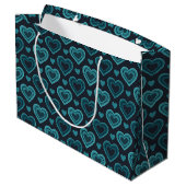 Grand Sac Cadeau Cœurs sarcelles (Dos Angle)