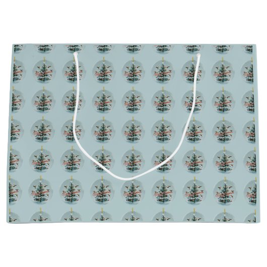 Grand Sac Cadeau Colibris, Design (Devant)