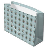 Grand Sac Cadeau Colibris, Design (Dos Angle)