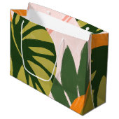 Grand Sac Cadeau Collage Jungle I (Devant Angle)