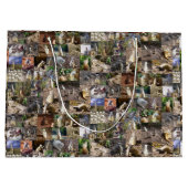Grand Sac Cadeau Collage photo de Meerkat, (Dos)