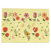 Grand Sac Cadeau collection de fleurs (Dos)