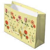Grand Sac Cadeau collection de fleurs (Devant Angle)