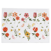 Grand Sac Cadeau collection de fleurs (Dos)