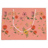 Grand Sac Cadeau collection de fleurs (Devant)