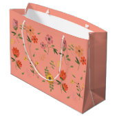 Grand Sac Cadeau collection de fleurs (Dos Angle)