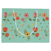 Grand Sac Cadeau collection de fleurs (Dos)