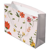 Grand Sac Cadeau collection de fleurs (Dos Angle)