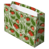 Grand Sac Cadeau Collection de Motifs de paniers de fruits - Fraise (Dos Angle)