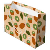 Grand Sac Cadeau Collection de Motifs de paniers de fruits - Kiwi (Dos Angle)