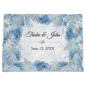 Grand Sac Cadeau Collection Mariage bleu (Devant)