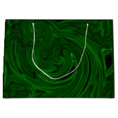 Grand Sac Cadeau collections vertes en pierre de malachite (Devant)