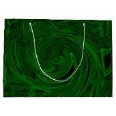 Grand Sac Cadeau collections vertes en pierre de malachite (Dos)