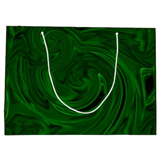 Grand Sac Cadeau collections vertes en pierre de malachite (Dos)