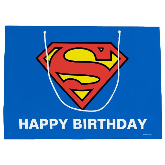 Grand Sac Cadeau Comics DC | Superman | Logo classique (Dos)