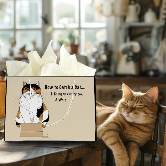 Grand Sac Cadeau Comment attraper un chat