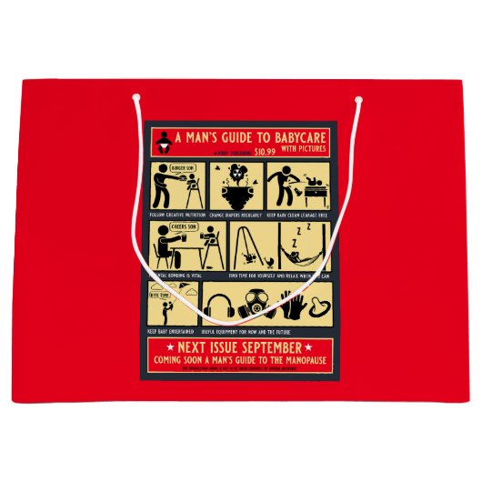 Grand Sac Cadeau Comment Être Un Père Guide (Devant)