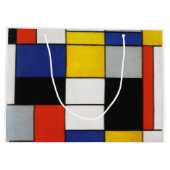Grand Sac Cadeau Composition, Mondrian (Dos)