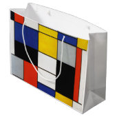 Grand Sac Cadeau Composition, Mondrian (Dos Angle)