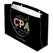 Grand Sac Cadeau Comptable public certifié CPA (Dos Angle)