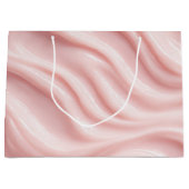 Grand Sac Cadeau Conception Abstraite Crème Rose (Devant)