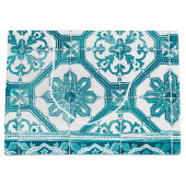 Grand Sac Cadeau Conception bleue portugaise traditionnelle de (Devant)