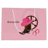 Grand Sac Cadeau Conception d'amorçage de la fille LGB (Dos)