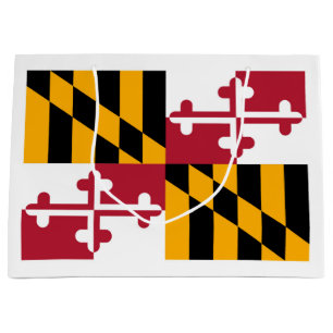 Grand Sac Cadeau Conception de drapeau d'état du Maryland