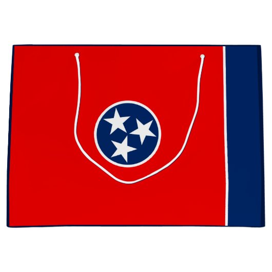 Grand Sac Cadeau Conception de drapeau d'état du Tennessee (Devant)