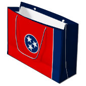 Grand Sac Cadeau Conception de drapeau d'état du Tennessee (Devant Angle)