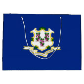 Grand Sac Cadeau Conception de l'indicateur d'état Connecticut (Dos)