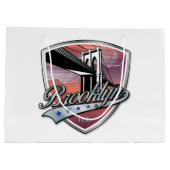 Grand Sac Cadeau Conception de logo Brooklyn (Dos)
