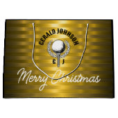 Grand Sac Cadeau Conception de monogramme de golf sur mesure (Devant)