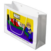 Grand Sac Cadeau Conception de Noël 11 (Devant Angle)