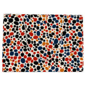 Grand Sac Cadeau Conception de points colorés (Dos)