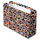 Grand Sac Cadeau Conception de points colorés (Dos Angle)