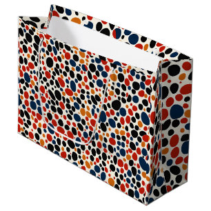 Grand Sac Cadeau Conception de points colorés