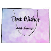 Grand Sac Cadeau Conception de retraite personnalisée (Dos)