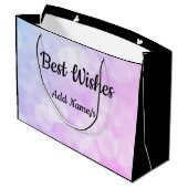 Grand Sac Cadeau Conception de retraite personnalisée (Dos Angle)