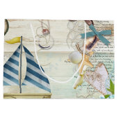 Grand Sac Cadeau Conception de série nautique 5 (Dos)