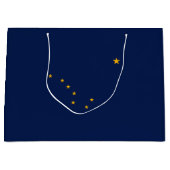 Grand Sac Cadeau Conception du drapeau de l'État de l'Alaska (Devant)