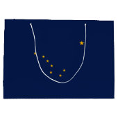 Grand Sac Cadeau Conception du drapeau de l'État de l'Alaska (Dos)