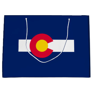Grand Sac Cadeau Conception du drapeau de l'État du Colorado