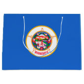 Grand Sac Cadeau Conception du drapeau de l'État du Minnesota (Devant)