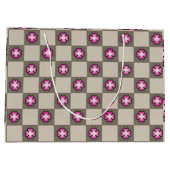 Grand Sac Cadeau Conception esthétique rétro transparente (Dos)