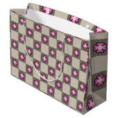 Grand Sac Cadeau Conception esthétique rétro transparente (Dos Angle)