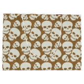 Grand Sac Cadeau Conception graphique de motif de crâne (Dos)