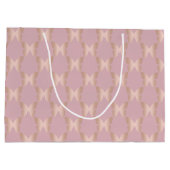 Grand Sac Cadeau Conception rose élégante et moderne de papillon (Dos)
