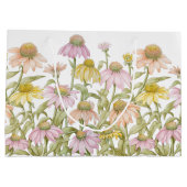 Grand Sac Cadeau Coneflowers Watercolor (Dos)