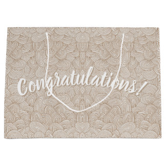 Grand Sac Cadeau Congratulations!- Quantum Weave Neutral Large Gift